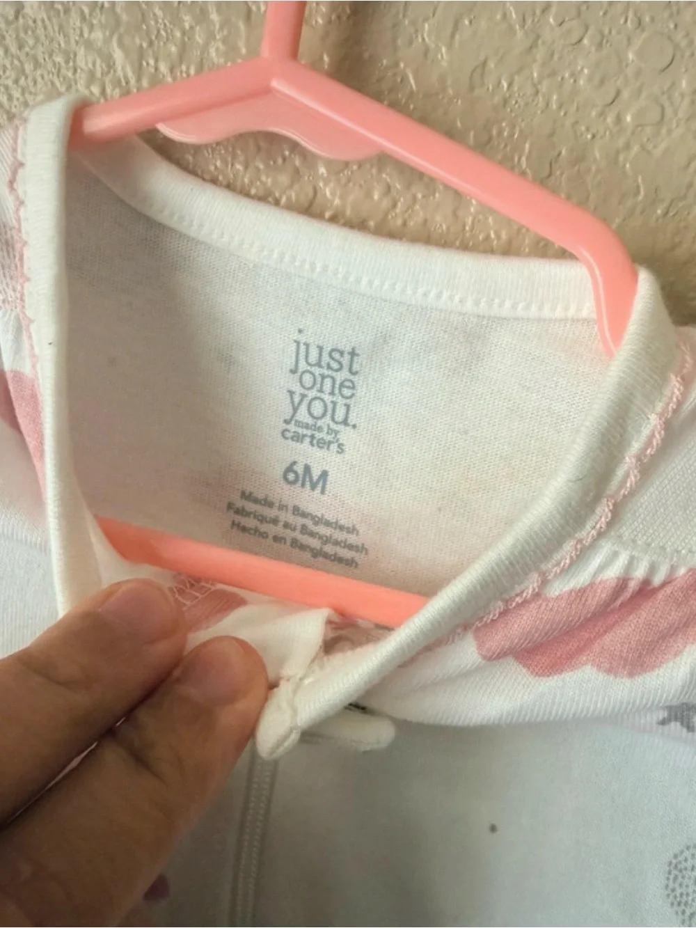 Carter's Light Pink Footed Two-Pieces Sleep and Play